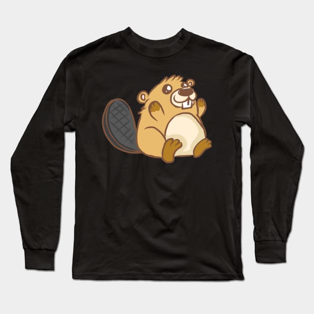 Beaver forest rodents for children animal welfare animal hunters Long Sleeve T-Shirt by KK-Royal